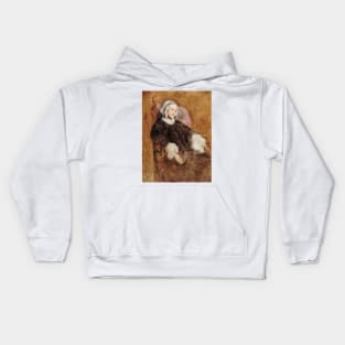 Portrait de la Reine Marie-Amelie en deuil by Ary Scheffer Kids Hoodie